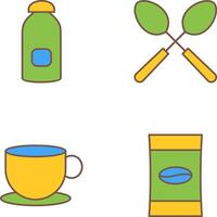 syrup and spoon Icon vector