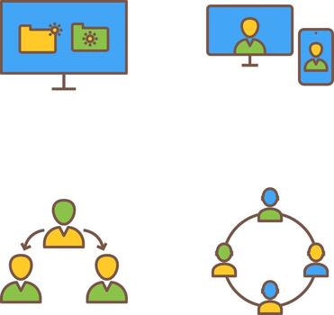 call and corrupted data Icon vector