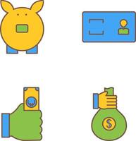 savings and membership card Icon vector
