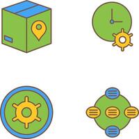 Tracking Services and Time Optimization Icon vector