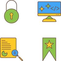 Closed Access and Clean Code Icon vector