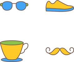 Sunglasses and Shoe Icon vector