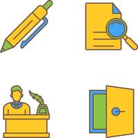 Pen and search Icon vector