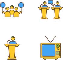 Protest and Debate Icon vector