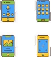 Voice Record and Device Icon vector