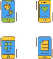 Setting and Favourite Icon vector