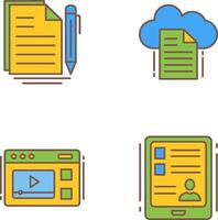 Document and File Icon vector