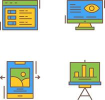 cambiar y visión icono vector