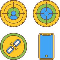 Goal and Target Icon vector