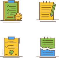 Medical Examination List and Check Up List Icon vector