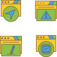 Navigation and Alert Icon vector