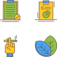 Selected and Diagram Icon vector