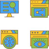 Monitor Screen and Share Icon vector