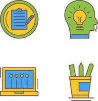 Contract and Idea Icon vector