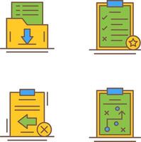 Save List and Task List Icon vector