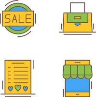 Sale and Purse Icon vector