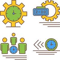 Time Management and Time Management Icon vector