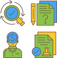 Research and Question Icon vector