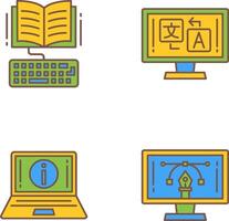 Study and Language Icon vector