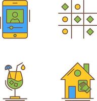 log and Tic Tac Toe Icon vector