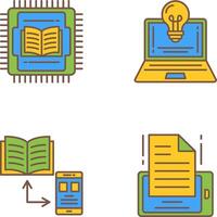 Cpu and Lamp Icon vector