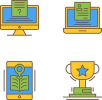 Quiz and Registration Icon vector