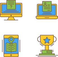 Quiz and Registration Icon vector