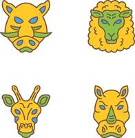 Sheep and Boar Icon vector