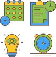 Deadline and Task Management Icon vector