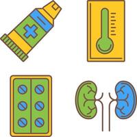 Paste and Thermometer Icon vector