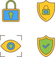 Lock and Privacy Icon vector