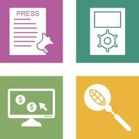 Press Releases and Management Icon vector