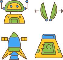 robot and playload Icon vector