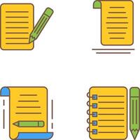 checklist and document Icon vector