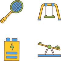 Racket and Swing Icon vector