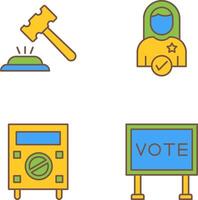 Gavel and Candidate Icon vector