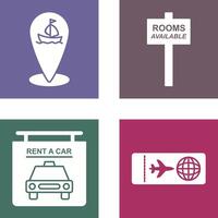 shipping location and room Icon vector