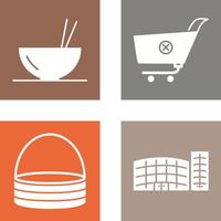 food and cancel order Icon vector