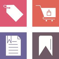 tag and cart Icon vector