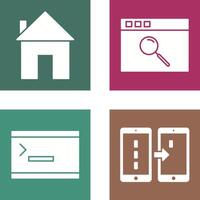 homepage and browser Icon vector