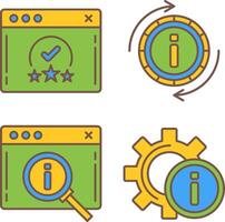 rating and refresh Icon vector