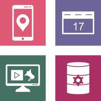 Gps Service and Event Management Icon vector
