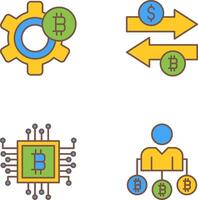 Setting and Money Exchange Icon vector