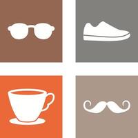 Sunglasses and Shoe Icon vector