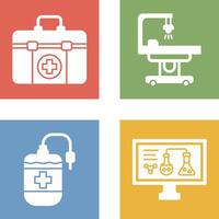 First Aid Kit and operating Room Icon vector