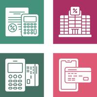 Tax and Building Icon vector