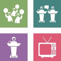 Protest and Debate Icon vector