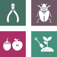 Cutter and Insect Icon vector