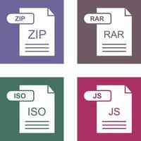 ZIP and RAR Icon vector