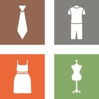 Tie and Pyjamas Icon vector